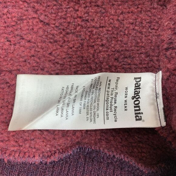 Patagonia Woolie Fleece Sweater Women’s Small Pullover 1/2 Zip Wool Blend - Picture 12 of 13